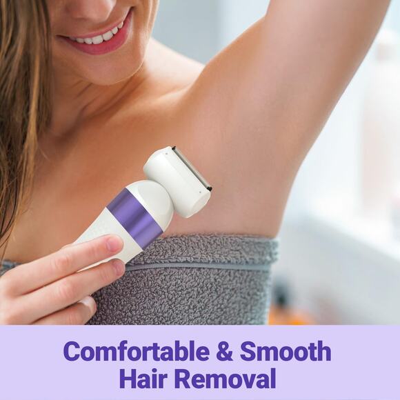 Bikini Trimmer for Women, IPX7 Waterproof Wet & Dry Electric Razors for Women - Picture 5 of 6